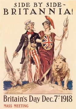 usa and britain poster